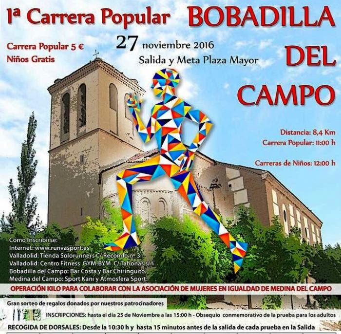 Bobadilla del Campo celebrará su primera Carrera Popular el domingo 27