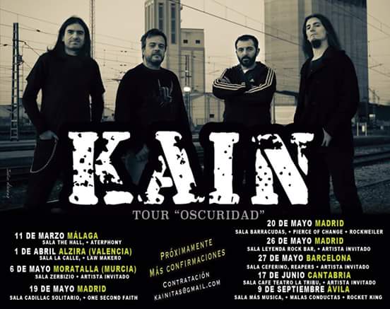«Kain» comienza este fin de semana su gira por toda España con el tour «Oscuridad»