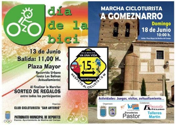 Medina del Campo acoge hoy la XXV marcha cicloturista «San Antonio»