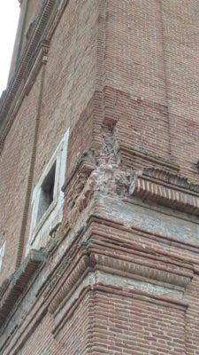 Alaejos: La torre de San Pedro sufre en dos días sendos desprendimientos
