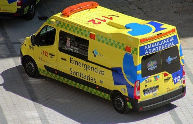Medina del Campo: Dos varones resultan heridos en un accidente con una motocicleta