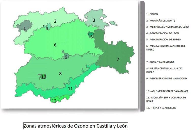 Castilla y León supera el umbral de ozono en la zona atmosférica de Montaña Sur