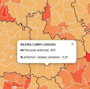 Llega a los 275 casos las personas con síntomas de COVID-19 en el centro de salud de Medina del Campo-Rural