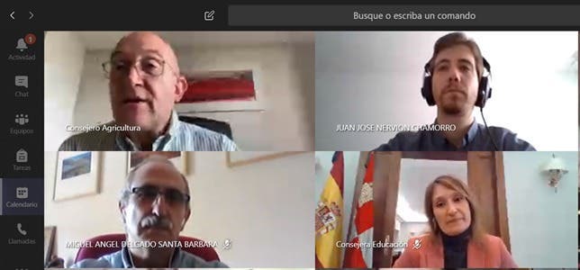 La Junta subraya la importancia del campo en Castilla y León durante una charla virtual con los alumnos del IES 'Antonio Machado' de Soria
