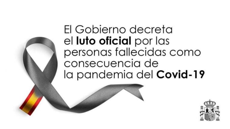 El Gobierno declara diez días de luto oficial en todo el país por los fallecidos por el COVID-19