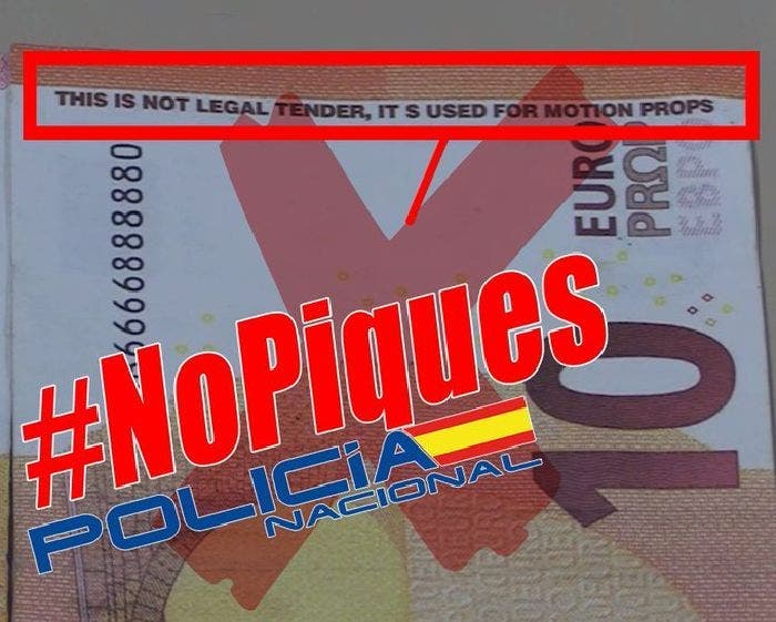 La Policía alerta de la circulación de billetes falsos.