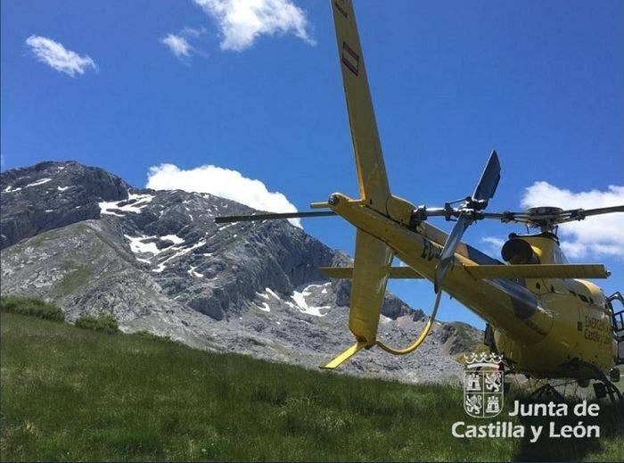Rescatado un montañero de 25 años que se quedó enriscado en el pico Espigüete