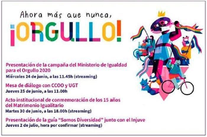 El Ministerio de Igualdad presenta su campaña para el Orgullo 2020 y se compromete con los derechos de todas las personas LGTBI