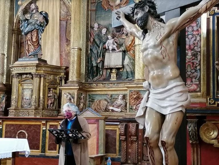 Emotivo pregón de Inmaculada Hernández en la iglesia de Santiago el Real