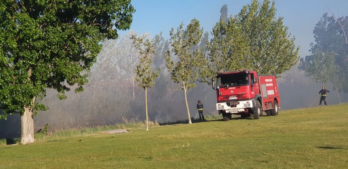 Dos personas atendidas en sendos incendios en Palencia