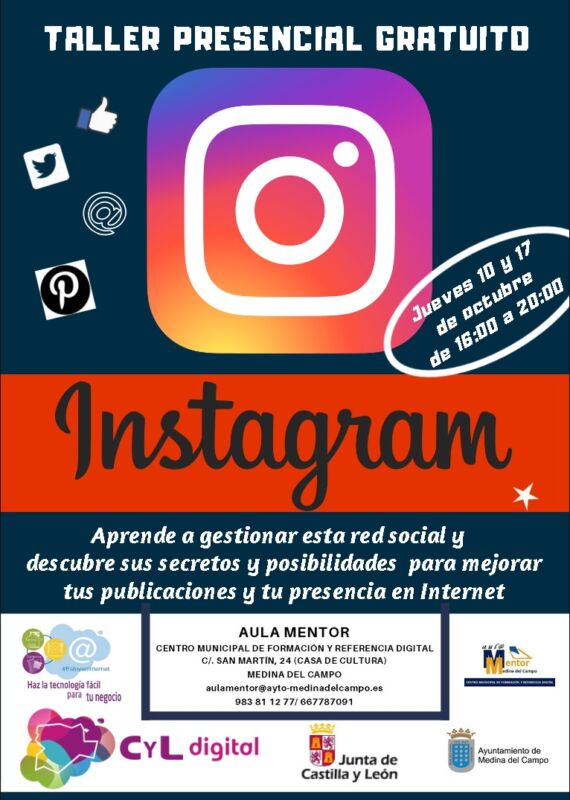 El Aula Mentor de Medina imparte el curso pr?ctico gratuito sobre instagram