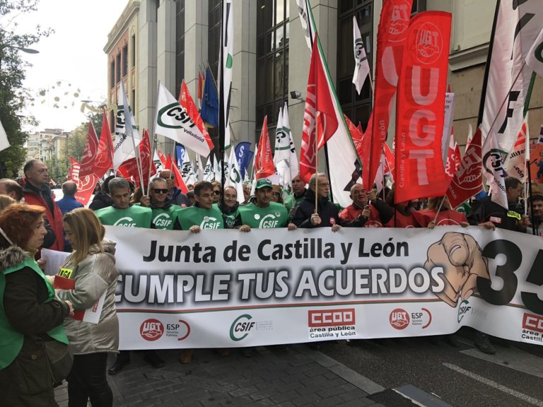 El seguimiento de la huelga de funcionarios es del 12% según la Junta de Castilla y León