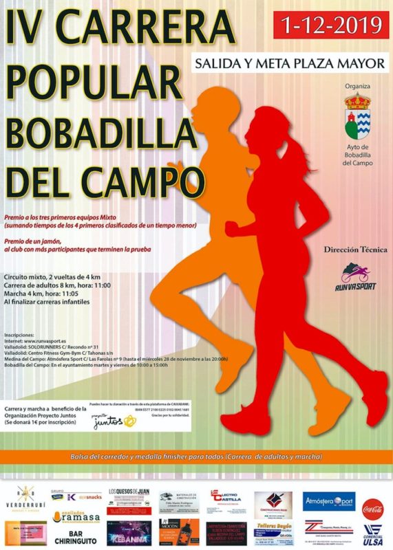 Bobadilla del Campo: La cuarta Carrera Popular se celebrará el primer domingo de diciembre