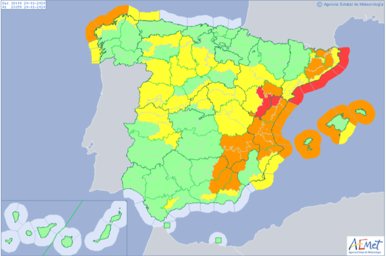 Contin?an los avisos por rachas fuertes de viento y nevadas en Castilla y León