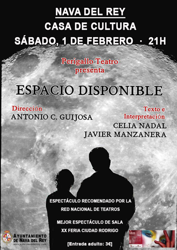 Nava del Rey: La obra de teatro «Españacios Disponibles» este sábado en la Casa de Cultura
