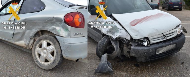 La Guardia Civil investiga a un conductor por alcoholemia positiva tras sufrir un accidente de circulaci