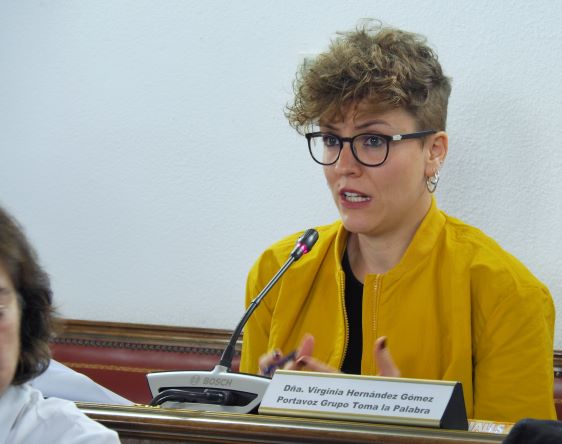 La portavoz de Toma la Palabra en la Diputación de Valladolid Virginia Hernández anuncia su dimisión