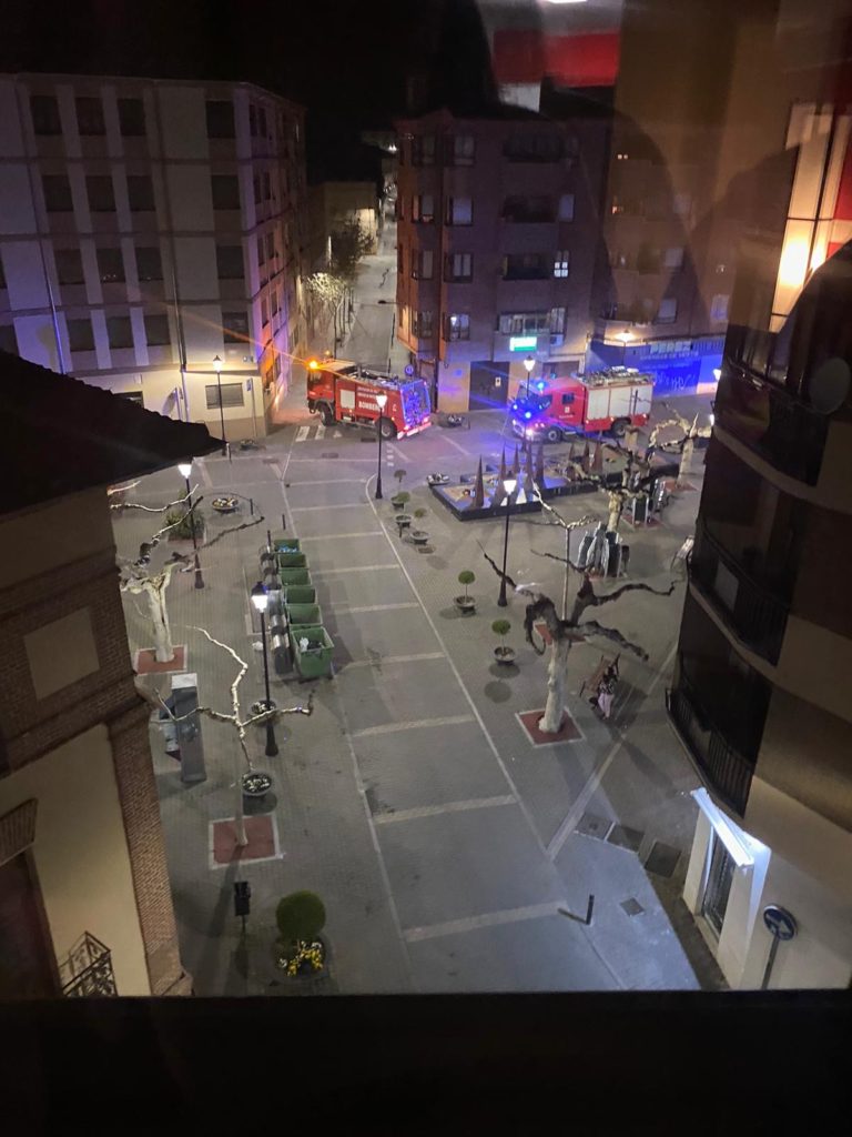 Un incendio en la calle San Mart?n de Medina del Campo