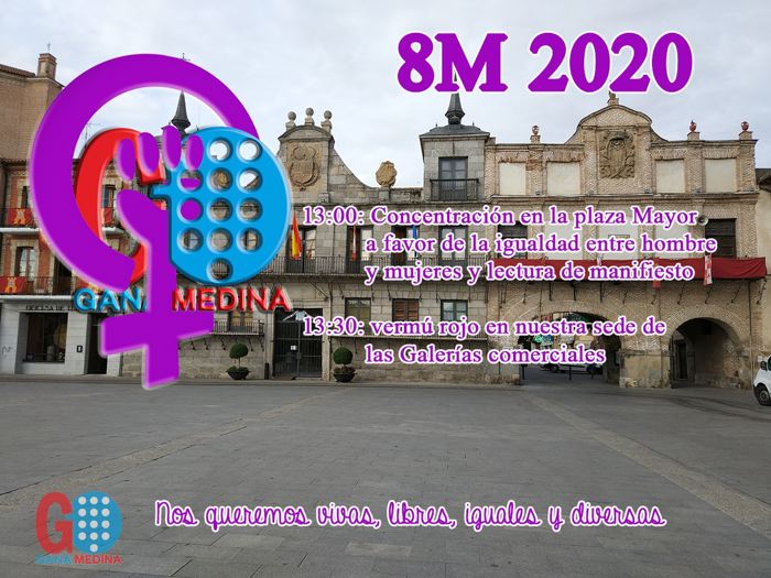 Gana Medina invita a los ciudadanos a participar en las actividades del 8M