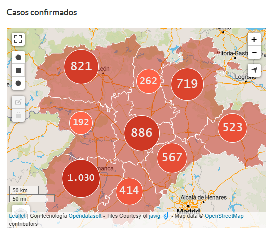 Situaci?n epidemiol?gica del coronavirus en Castilla y León (datos a 29/03/2020)