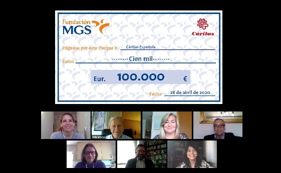 La Fundación MGS dona 100.000 ? a Cáritas para apoyar su labor con los mayores ante el COVID- 19