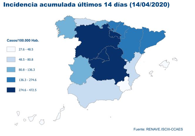 Repuntan los contagios por COVID19 en Españaña y hay 523 nuevas muertes