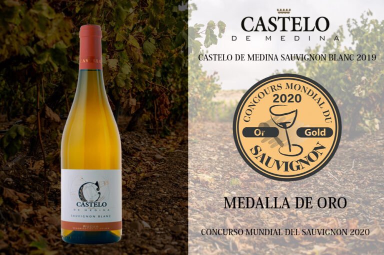 El Castelo de Medina Sauvignon Blanc 2019, premiado con una Medalla de Oro en el Concurso Mundial del Sauvignon 2020