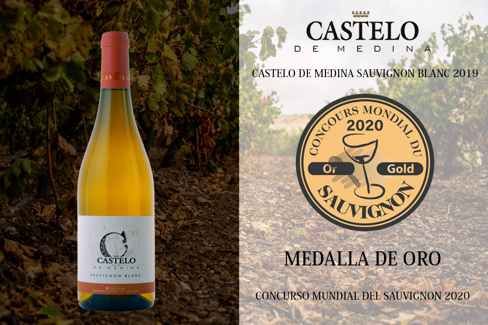 El Castelo de Medina Sauvignon Blanc 2019, premiado con una Medalla de Oro en el Concurso Mundial del Sauvignon 2020