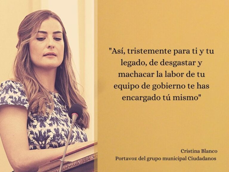 Cristina Blanco, portavoz del grupo municipal Ciudadanos, lanza una dura carta al alcalde de Medina del Campo