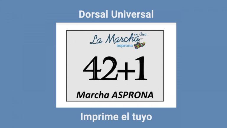 Ma?ana se celebra desde casa la 42+1 edición de la  Marcha Asprona