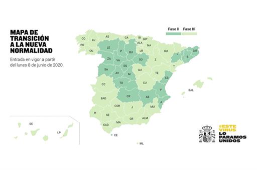 El 52% de la población española podr? retomar las actividades recogidas en la fase 3 a partir del pr?ximo lunes