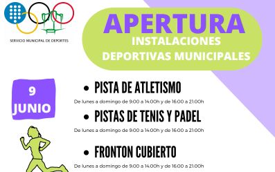El Ayuntamiento de Medina del Campo reabre en Fase II las pistas de tenis, p?del, front?n cubierto y las pistas de atletismo