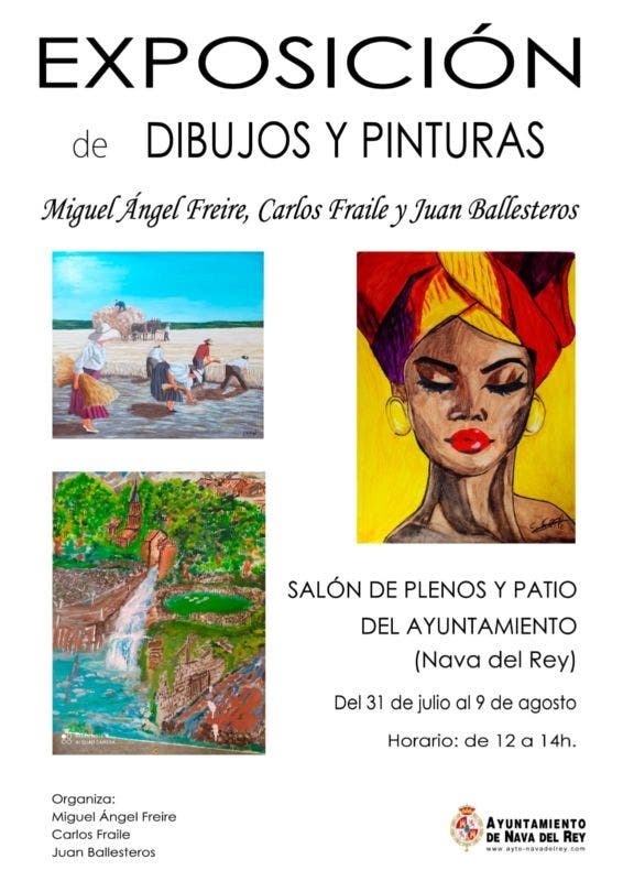 Exposición de dibujos y pinturas en Nava del Rey