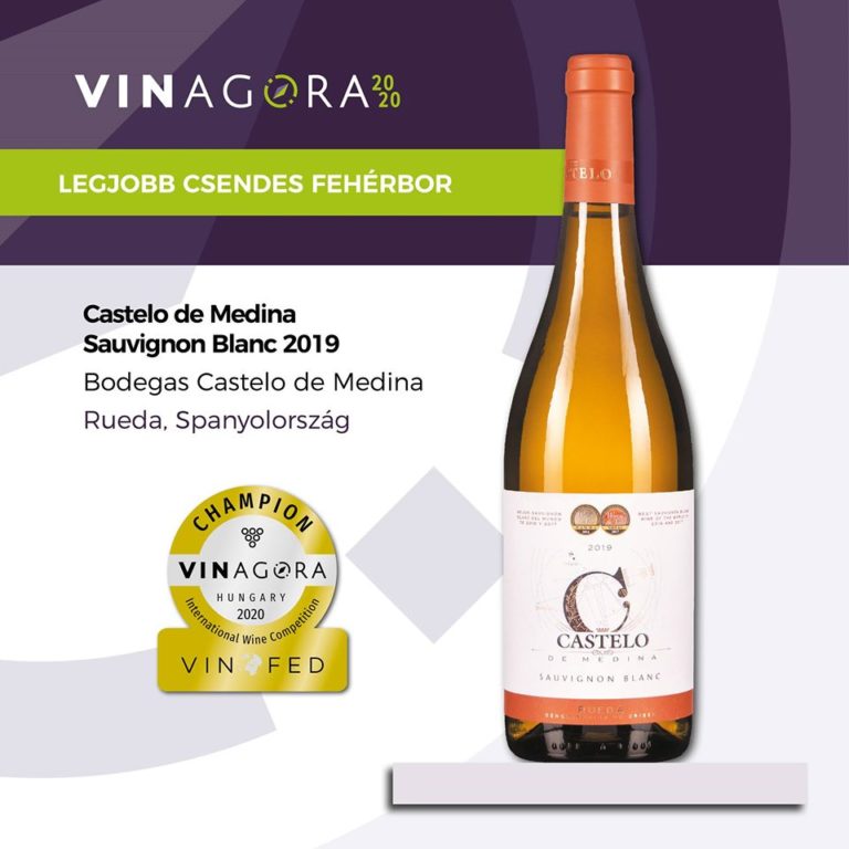 El Castelo de Medina Sauvignon Blanc 2019, elegido Mejor Vino Blanco en Hungr