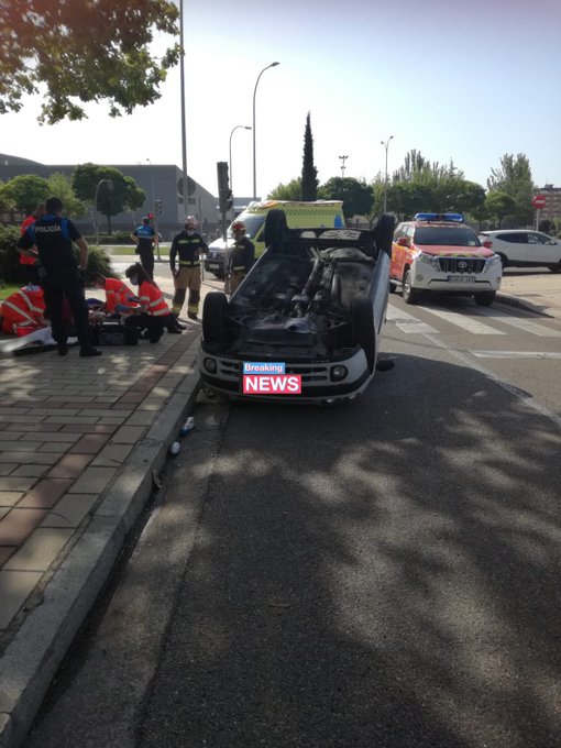 Dos personas trasladadas al Hospital Clúnico tras sufrir un accidente en Valladolid