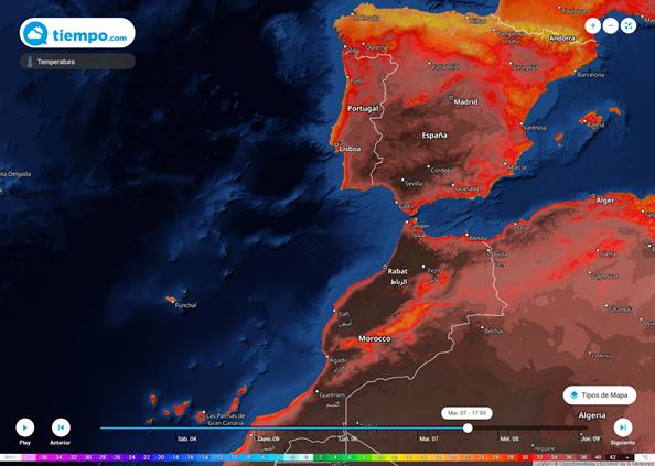 Calor sofocante para el fin de semana