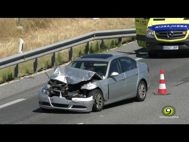 Accidente en la autovia A6 en Medina del Campo