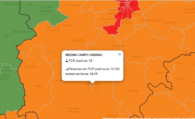 La zona b?sica de salud de Medina Urbano registra 7 nuevos casos activos por COVID-19 y alcanza las 131 personas