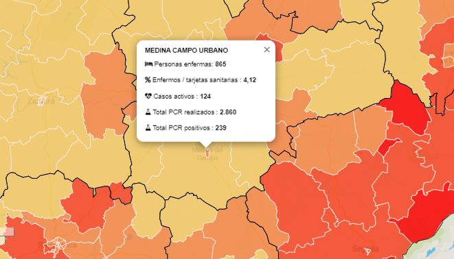 La zona b?sica de salud de Medina Urbano registra 22 casos activos en las Últimas 23 horas