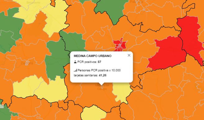 Medina del Campo registra una de sus peores cifras de toda la pandemia con 87 positivos en la Última semana