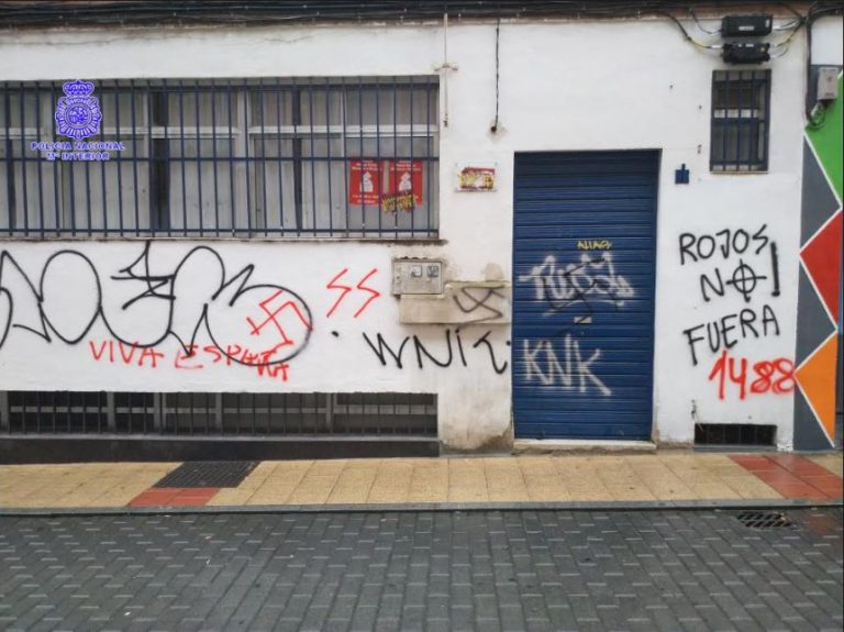 Un detenido por realizar pintadas en la sede del Ateneo Republicano de Valladolid