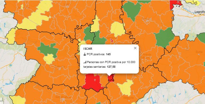 El confinamiento de Íscar y Pedrajas de San Esteban no logra rebajar los PCR positivos semanales