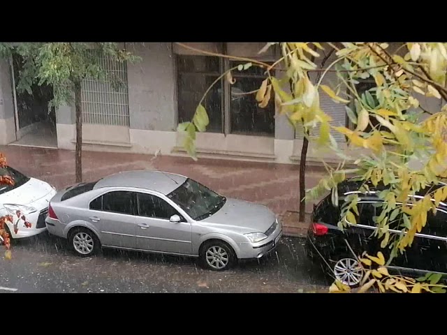 LLuvia torrencial en Medina del Campo