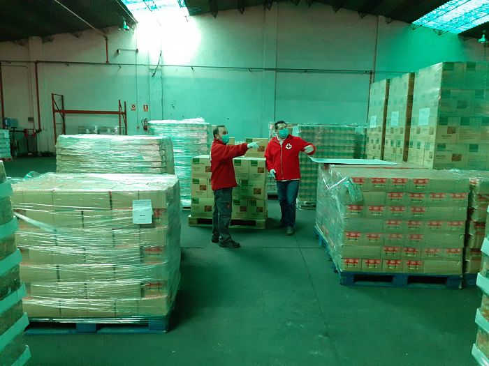 Cruz Roja ha distribuido más de 207.000 kilos de alimentos en Valladolid