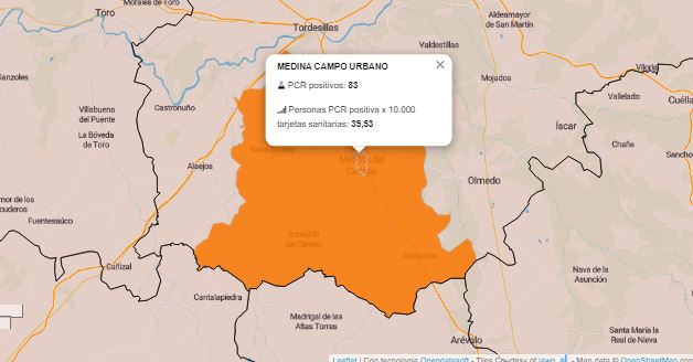 Medina del Campo: Suben los positivos y los casos activos de Covid