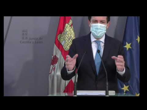 Video de Mañueco anunciando el cierre de la hostelería y centros deportivos a las 0:00 h del Viernes.