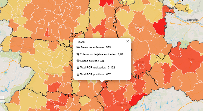 La zona b?sica de Íscar registra 234 casos activos y se acerca a las 1.000 personas las que han sufrido el virus