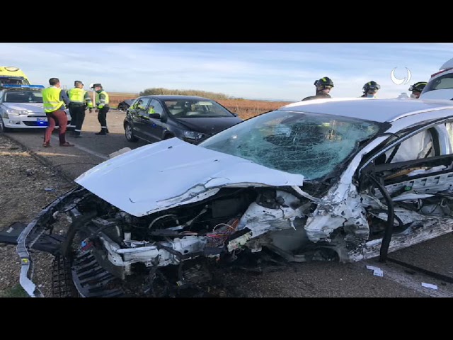 Brutal accidente en Medina del Campo