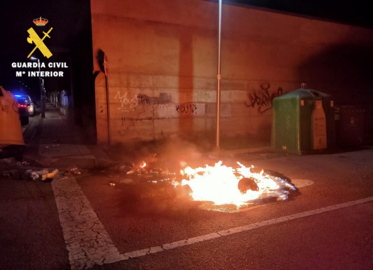 La Guardia Civil investiga a cinco jóvenes y un menor por los graves disturbios en Briviesca