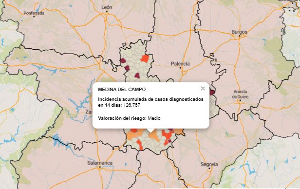 Medina del Campo sigue controlando los contagios pero le cuesta bajar los casos activos